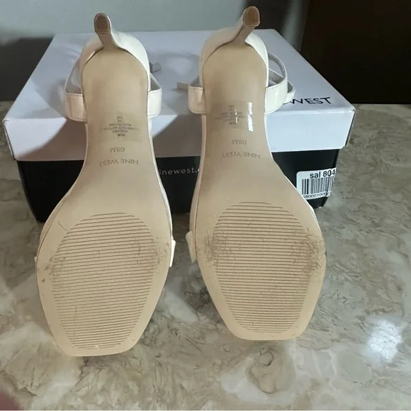 Nine West Cream II Ankle Strap Heels US 6.5 “Zadie 3” - Picture 2 of 4